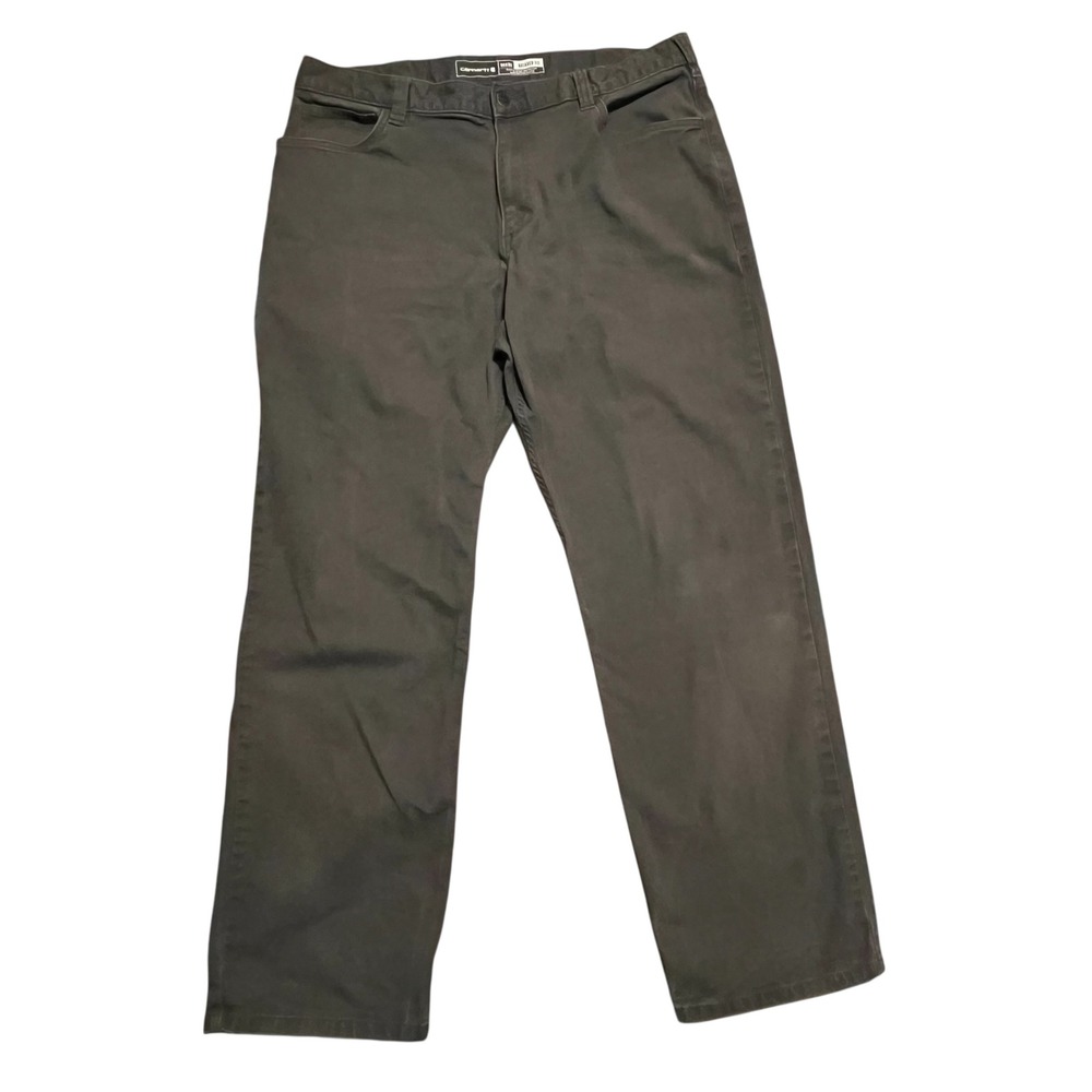 Carhartt Relaxed Fit‎ Work Pants Mens 38x32 Gray Canvas Utility Trousers